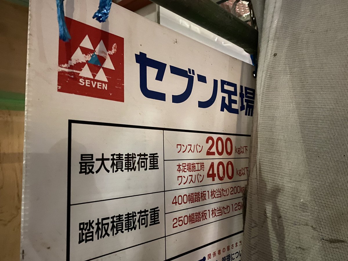 よく歩いてる道にある元店舗が工事をしていて、看板にセブンの文字が