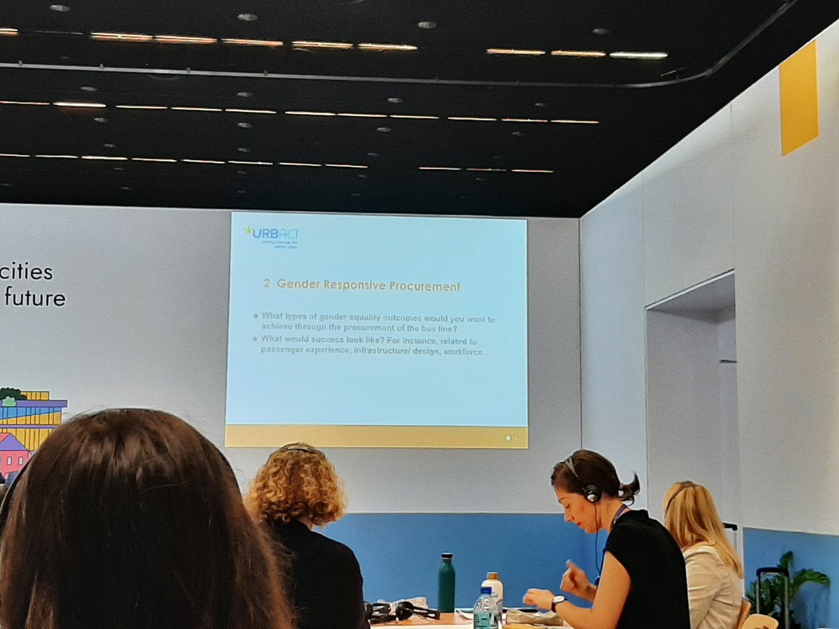 GabriellaRobba's tweet photo. Today at @WUF_UNHabitat  with @URBACT to learn and share on #genderequal City Exciting and inspiring session. Thanks to @SallyKneeshaw for excellent training
#urbact #equalcity #genderplannning #WUF11 https://t.co/eqbiV6oCaw