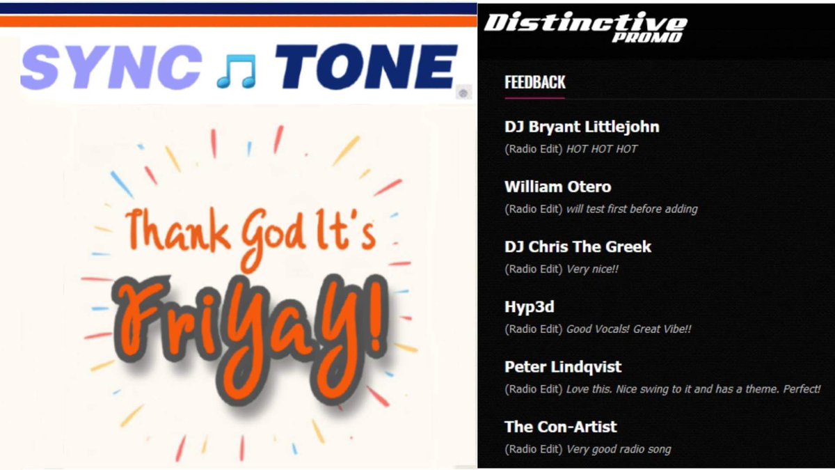 synctone2's tweet photo. Good morning 🌞 and THANK YOU 🙏🏽!!! More than 1 MILLION streams on all platforms! 100,000 + on @spotifyartists alone!!!! @synctone2 #THANKGODITSFRIYAY #NFTMUSIC #NFT 

#Python #100DaysOfCode #CodeNewbies #WomenWhoCode #DEVCommunity #code #Coding #LearnToCode https://t.co/iNKEBNpXLI