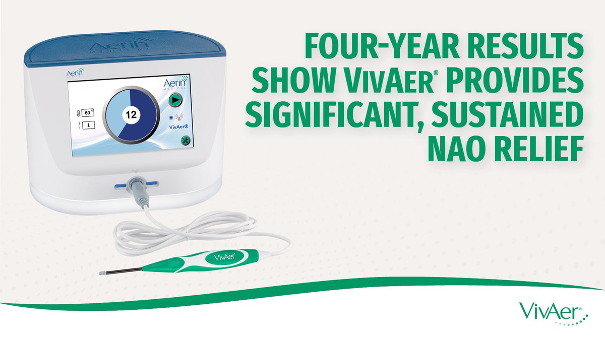 Data published in <a href="/ifar_journal/">IFAR Journal</a> demonstrate that those treated with #VivAer experienced significant improvements in #nasalobstruction scores; results sustained throughout 48-month study period. bit.ly/3OLfepo 
#nasalvalvecollapse #nasalcongestion