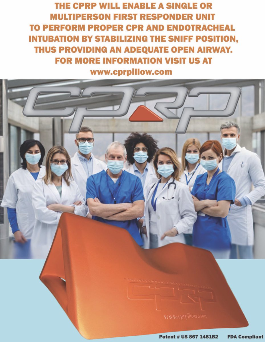 CprpLlc's tweet photo. Visit https://t.co/vGs7l7nAiF for info on our CPRPillow used for cpr and Endotracheal Intubation. Patented and FDA compliant. 
We have a strong following of EMT services that utilize our product and cpr Instructors that certify in cpr and BLS training https://t.co/iZSqjAiOHn