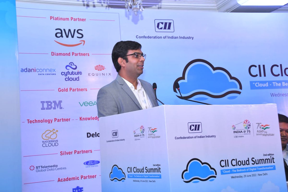 cii4nr's tweet photo. India today is at an inflection point where a wave of #digi, w/ businesses of all sizes now understand the biz benefits of technology&amp;embrace the#cloud a lot more deeply than they hv done before.~@AskAnupam, Head of Tech &amp;Solution Architecture, @awscloudat #CloudSummit.

#CII4NR https://t.co/2b77JOAZiM