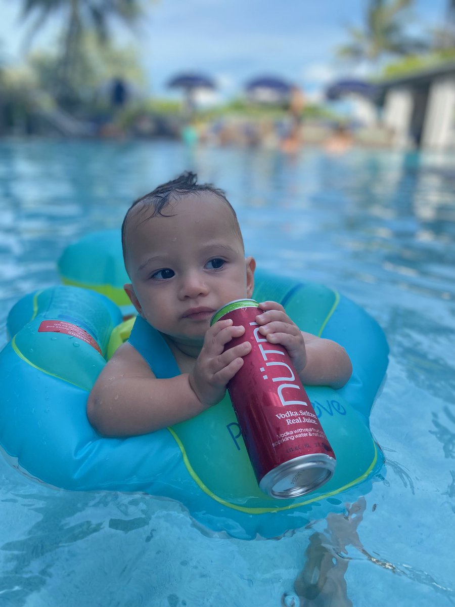 the30ish's tweet photo. Hey @LeBatardShow make sure to ask @DarthAmin about how he showed up to the pool with @prim_siripipat buying drinks for our 1 year old and showing off his feet that have never seen a hard days work in his life https://t.co/QayK7dF0NW
