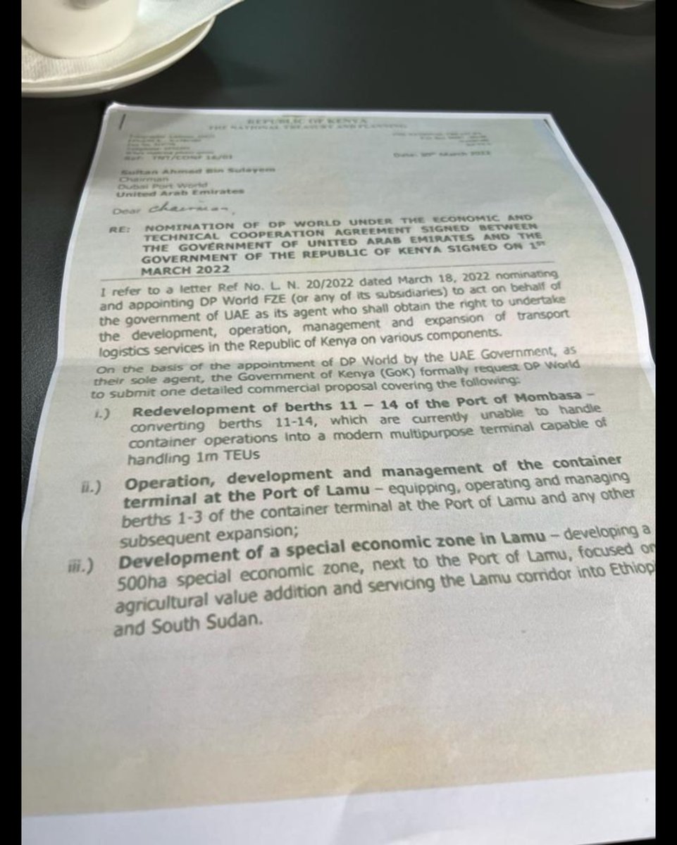 One letter....and Kenya becomes a landlock country...