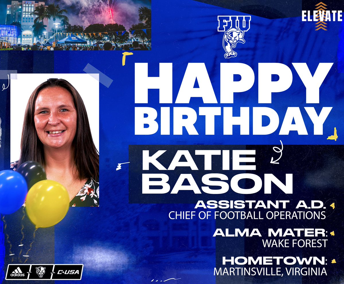 FIUFootball's tweet photo. Happy Birthday to our beloved Chief @bason_k!!🫡🎉🔥 Have a great day! 
#PawsUp🐾 https://t.co/oKKKtFCXCI