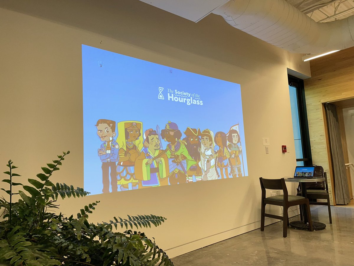 Presenting our narrative world to a group of entrepreneurs and creators this morning! We’re building this IP one conversation at a time. 🔥