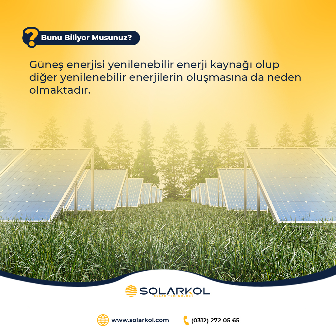 SolarkolE's tweet photo. Güneş enerjisi yenilenebilir enerji kaynağı olup, diğer yenilenebilir enerjilerin oluşmasına da neden olmaktadır.
_____________
İletişim Bilgileri;
Telefon: 0312 272 0 565
Web sitemiz: https://t.co/VTqbpCQQCu
___________
#güneş #solarenergy #solar #solarenerji #solarpanel https://t.co/wwB0t6MwvT