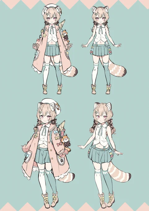 小町ぱんこ(@komachipanko/Phase-Connect)のキャラクターデザイン・Vtuberモデルを担当しました!かわいいレッサーパンダです 🎋🍭 