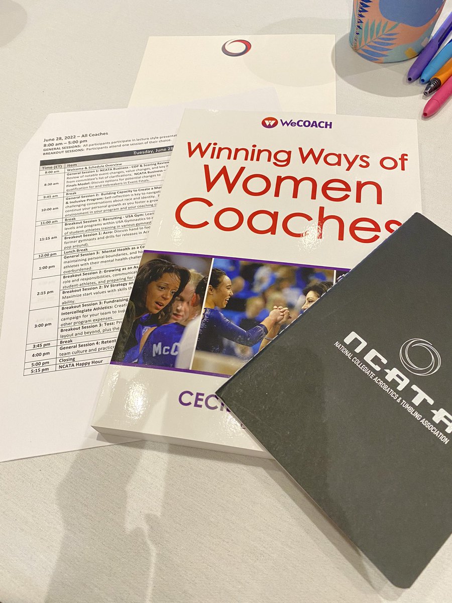 Women supporting women! <a href="/theNCATA/">NCATA</a> <a href="/WeCOACH/">WeCOACH</a> #ncatasummit22 #acrobatics #tumbling
