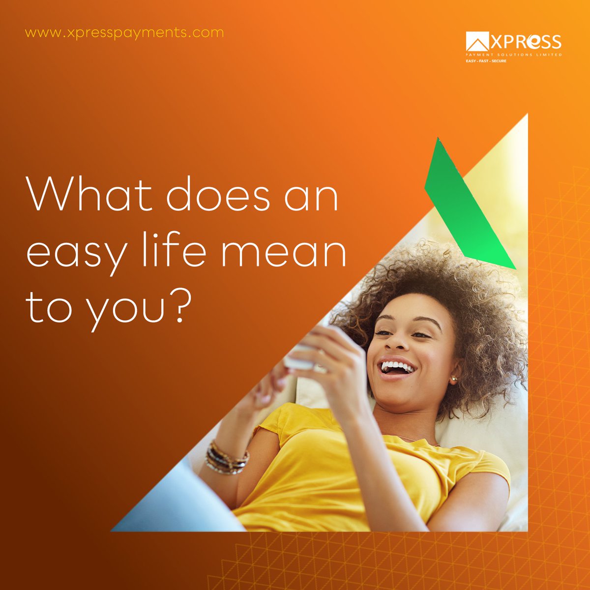 Xpresspayments's tweet image. What does an easy life mean to you?

At Xpress Payments, our only objective is to simplify and facilitate smarter living for everyone.

#xpresspayments #ePayment #paymentplatform #paymentsolution #digitalpayment #fast #secure #easy #easylife