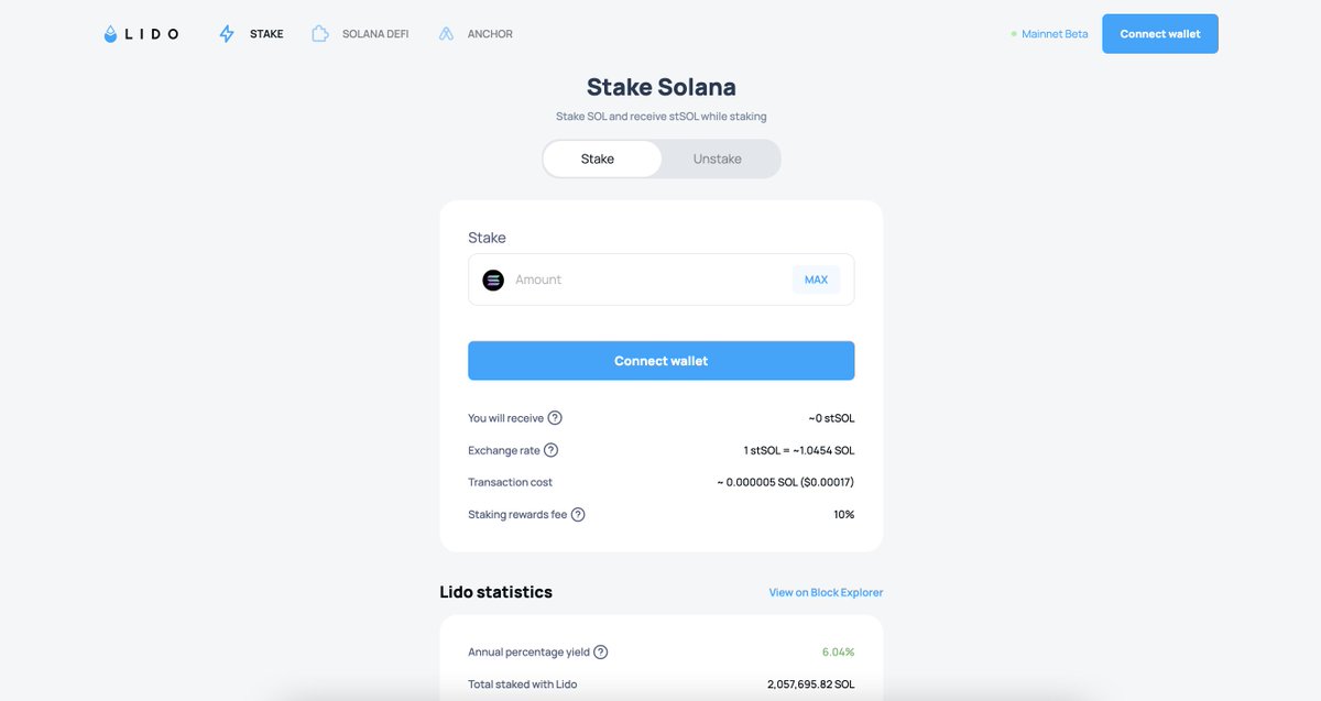 Lido on Solana tweet media