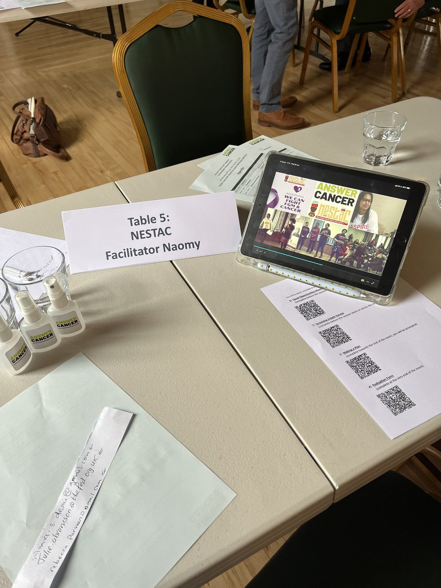 NestacUK's tweet photo. Thank you to @AnswerCancerGM and the guest speakers for hosting an incredible conference. Such an insightful afternoon to highlight the importance of cervical screening and the needs of diverse communities. 
We are happy to have taken part in the world cafe pitch presentation! https://t.co/Rw4wN0Pv7Q