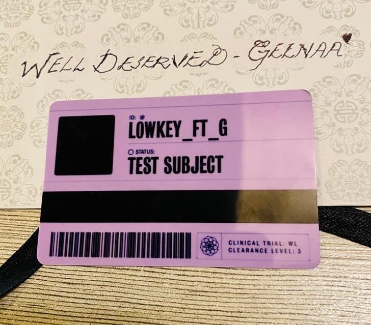 lowkey_ft_G's tweet photo. Look who made me a TS card!😭💖'A real Security pass'🧪🥼 
Thankuu sooo muchh @HarisRafey04 for this lil surprise ,i lovvved it💖💖🥺
Gonna keep it in my wallet forever💖🥹 #posse #pssssdtestsubject #ladiessssd #Pssssd @luuminize @Wavy_Mikem @ggDaydreams @_thel0stb0y_ https://t.co/rUY3SGxjSl