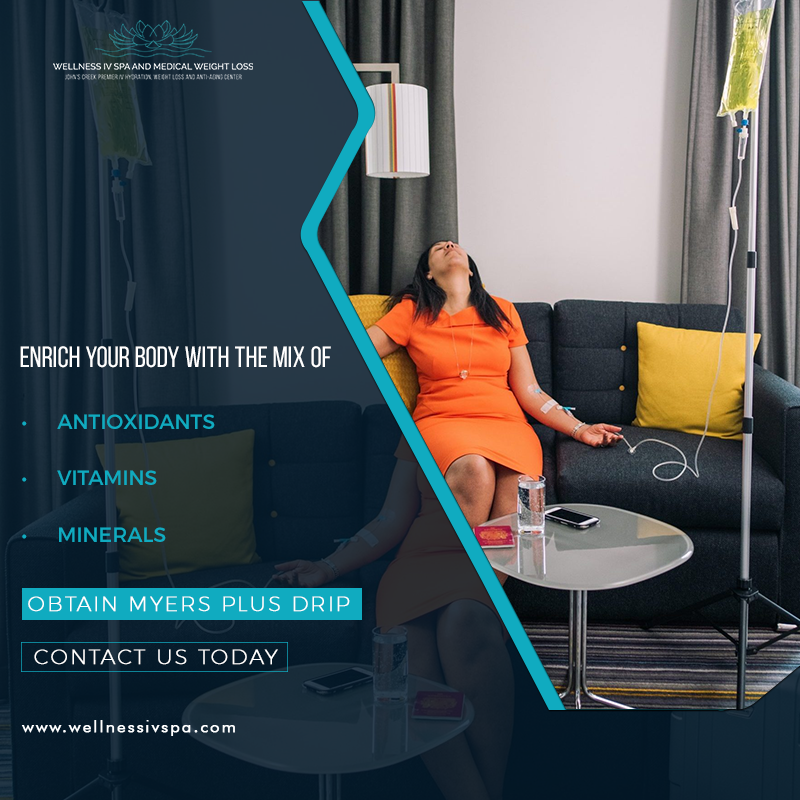 wellnessivspa's tweet photo. Myers Plus Drip by Wellness IV Spa &amp; Medical Weight Loss Center contains Magnesium, B Complex, Vitamin C, Multitrace 5, B5 (Dexpanthenol), B6 (Pyridoxine), B12 (Methylcobalamin), and Glutathione. #Membership owners avail of a special discount!
Call at 678-615-3861.
#spa #wellness https://t.co/0NJh0SPq18