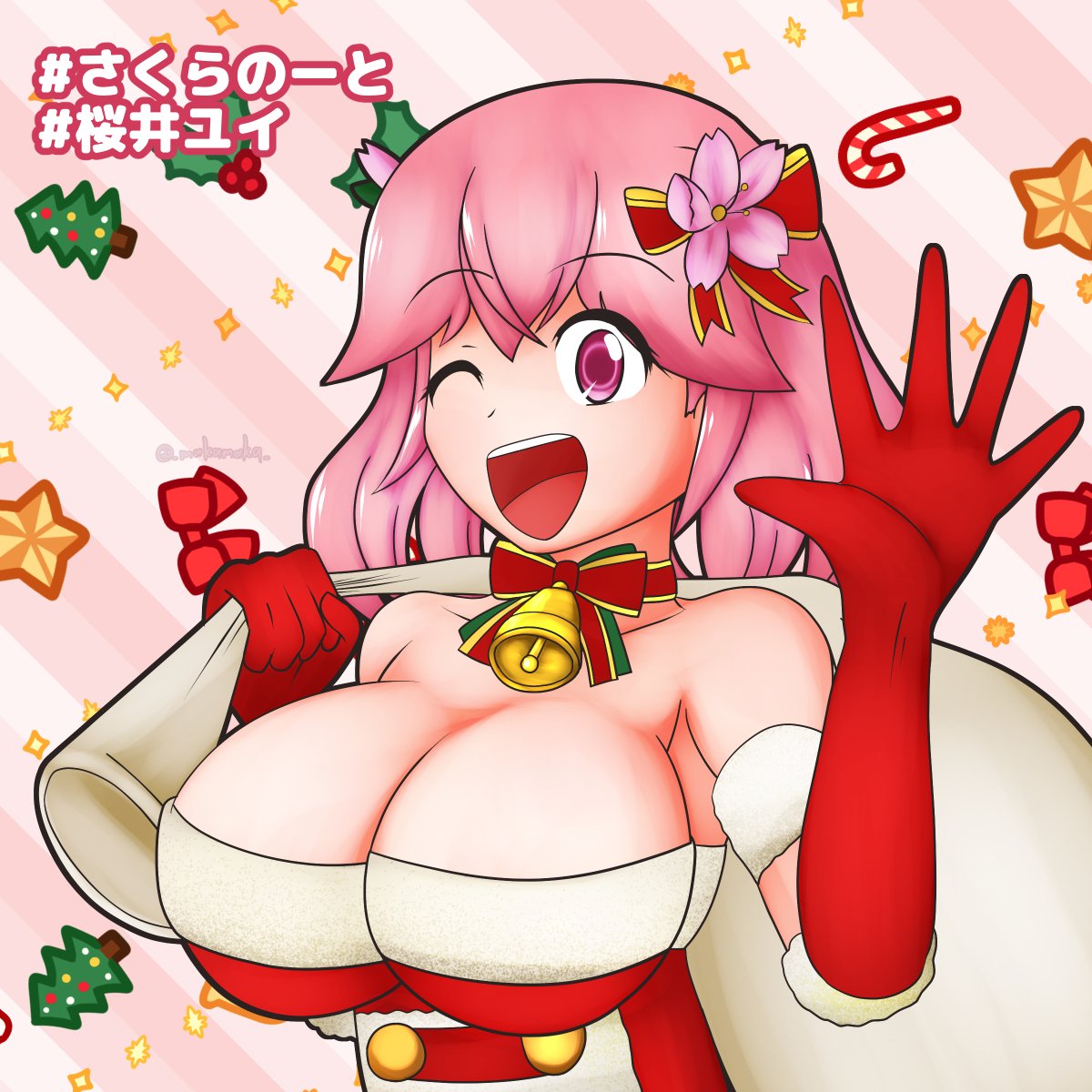 ホンモノの桜井ユイさんのデカさに負けないように
ファンアートも描かせてもらってます #桜色アート (再掲) 