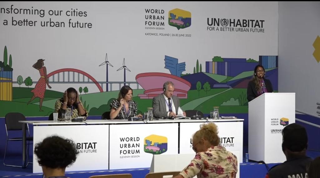 How to increase urban health #resilience in #LMICs using transdisciplinary approaches? The <a href="/UNHABITAT/">UN-Habitat</a> and <a href="/GDARnetwork/">Global Diet and Activity Research Network (GDAR)</a> event at #WUF11 is answering this question in a fruitful debate! WUWM participated as a panelist represented by SG <a href="/eugeniacarrara/">Eugenia Carrara</a>!