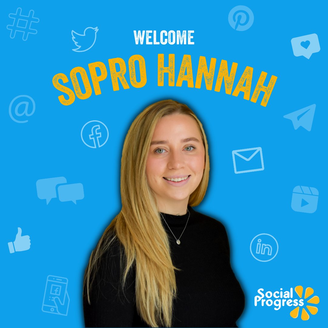 SocialProgress's tweet photo. Have you heard the news? π£ Someone new has joined the #TeamSoPro! Weβd like to introduce @SoProHannah.
As is tradition, weβve asked her to write a blog about herself as she starts her new chapter as a Social Media Account Manager. π
https://t.co/Tg1gYnsjop
#SoProHigh5 https://t.co/VF1iojdUgm