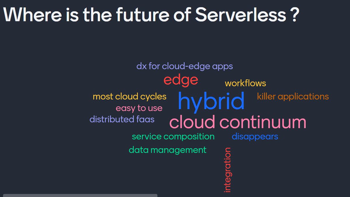 Pedro Garcia Lopez <a href="/pedrotgn/">pedrotgn</a> chaired with Alek Slominksi <a href="/aslom/">Alek Slominski</a> (IBM) the first online Workshop on Serverless Computing. We discussed about the future of Serverless Computing.

▶️ youtube.com/watch?v=0x_4rL…