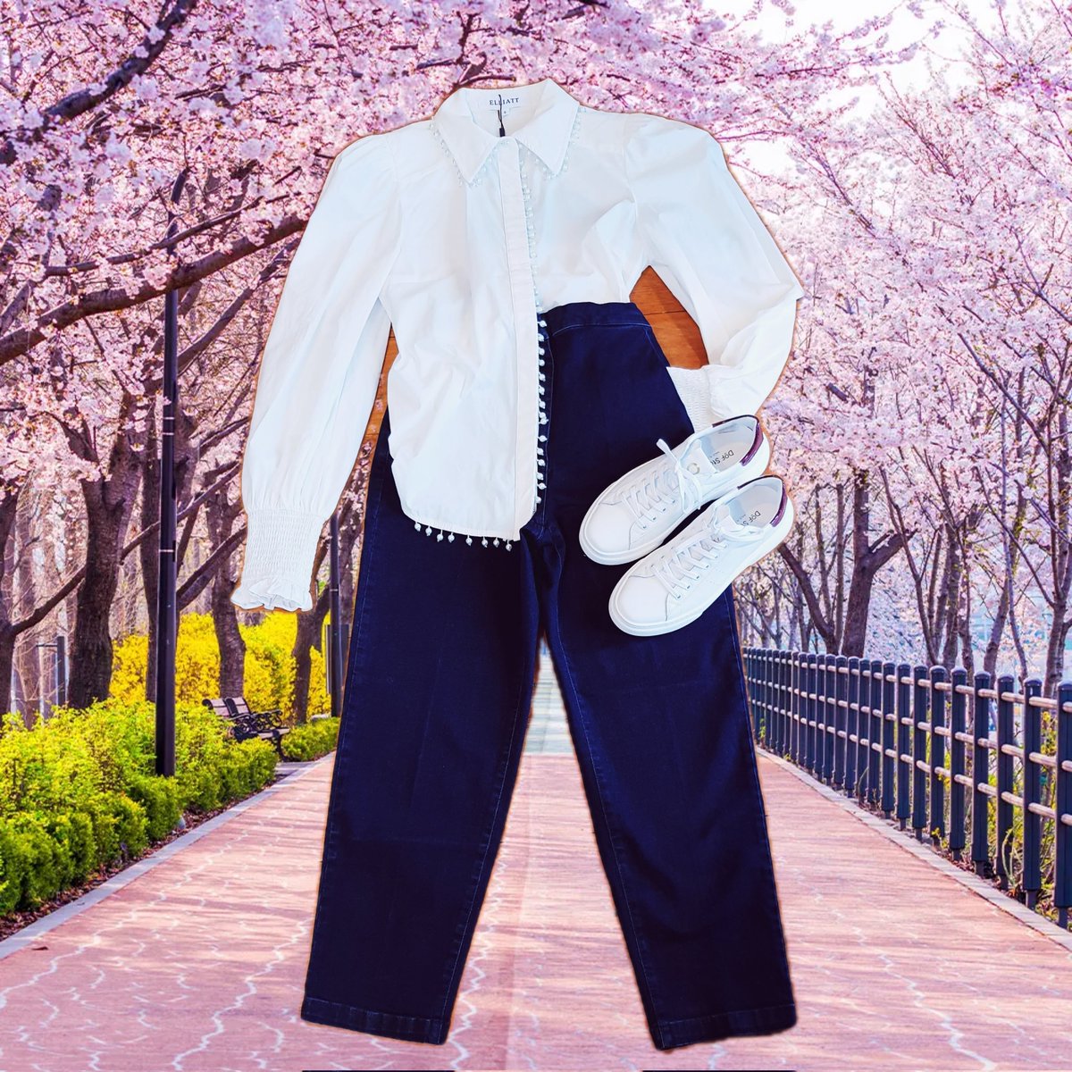 My work in Visual Flatlay 
Walking among the Spring-Blossom Trees 

#visualmerchandising 
#flatlay 
#fashionstyling