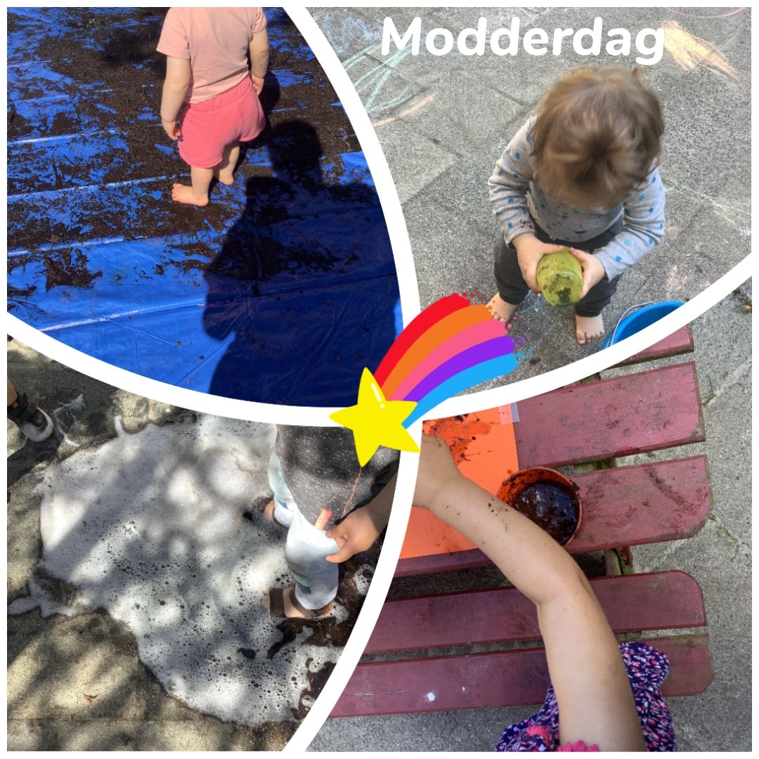 KDVMirakel's tweet photo. 😃Lekker spelen met modder. Hoe voelt dat, wat kun je er mee doen? Heerlijk kliederen op Modderdag!👍
 #modderdag #kdvkalfjeslaan #lekkerkliederen #metmodderspelen https://t.co/En8lucXGKp