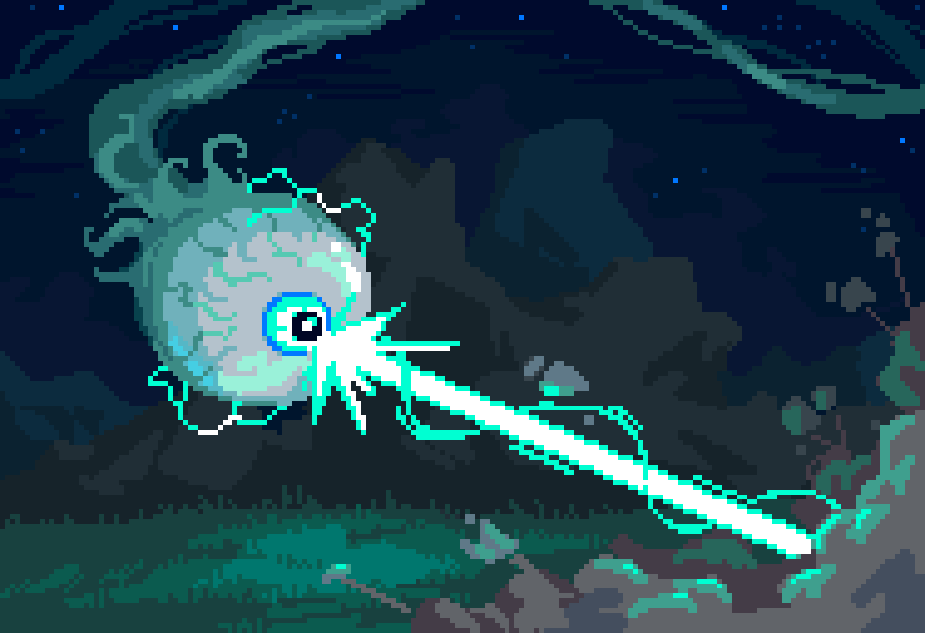 terraria eye of cthulhu wallpaper