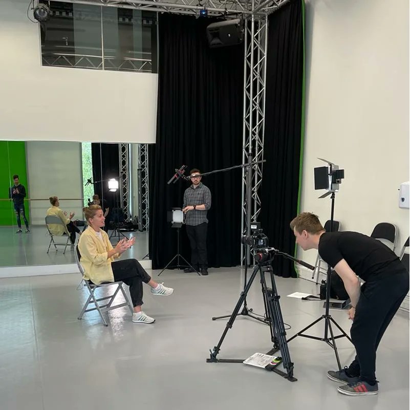 We are really passionate about building communities through dance. Senior Lecturer in Dance Tessa Palfrey&amp;Lincoln Boys Company member Dylan Irvine spent the morning recording interviews about the PEARL funded research project ‘Boys Dance Too’. @LSFPA_Lincoln @UniLincolnArts