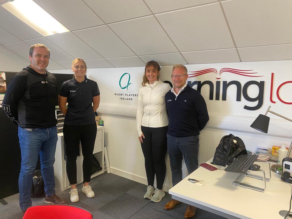 sconnor9's tweet photo. Great to spend a couple of days with @RugbyPlayersIRE sharing best practice and gaining new ideas in supporting players 🏏🏉

#PROMobility #CrossSportLearning https://t.co/ZG28LW01R5