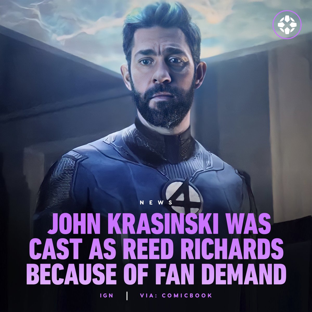 Marvel Studios President Kevin Feige cast John Krasinski as Mr. Fantastic to make fans dreams come true, said Doctor Strange in the Multiverse of Madness director Sam Raimi.