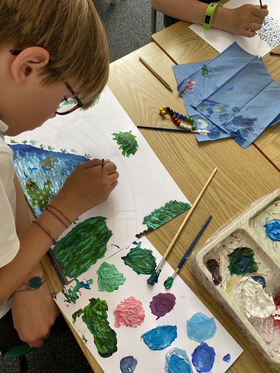 KPSFeed's tweet photo. #KPSYear6 Today, weβve started to paint our final Monet compositions. We sketched our final designs using our sketches and photographs from the filed trip we went on yesterday. #KnavesmireCharacter #KPSArtweek #Arty #Fun #Takinglearningrisks https://t.co/fPY6T15n4I
