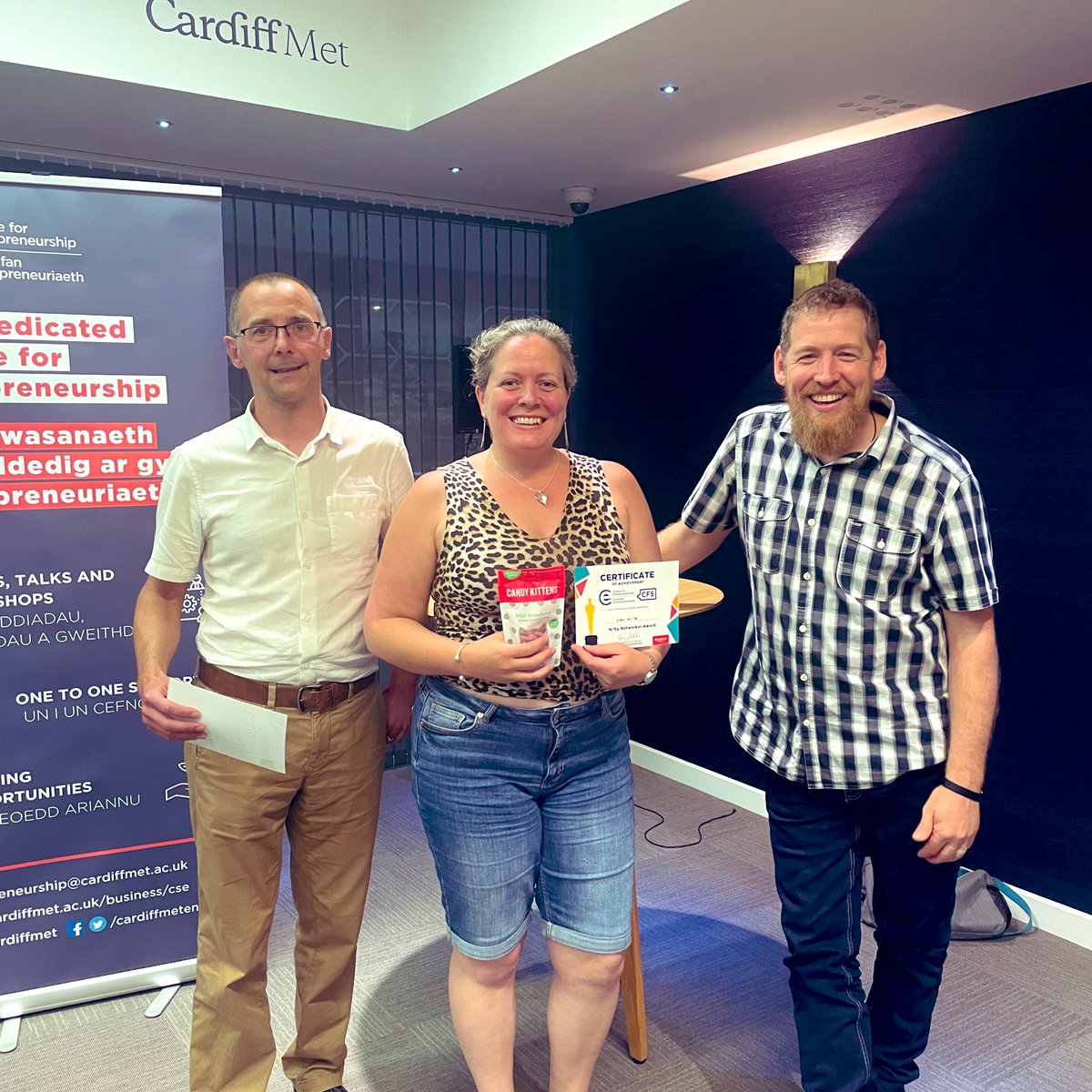 CardiffMetEnt's tweet photo. We loved celebrating the outstanding achievements and contributions during #CF5Bootcamp with our peer-nominated awards. 🏆
Thank you for being such a wonderful and supportive cohort.🙌 https://t.co/O7C8magTo9