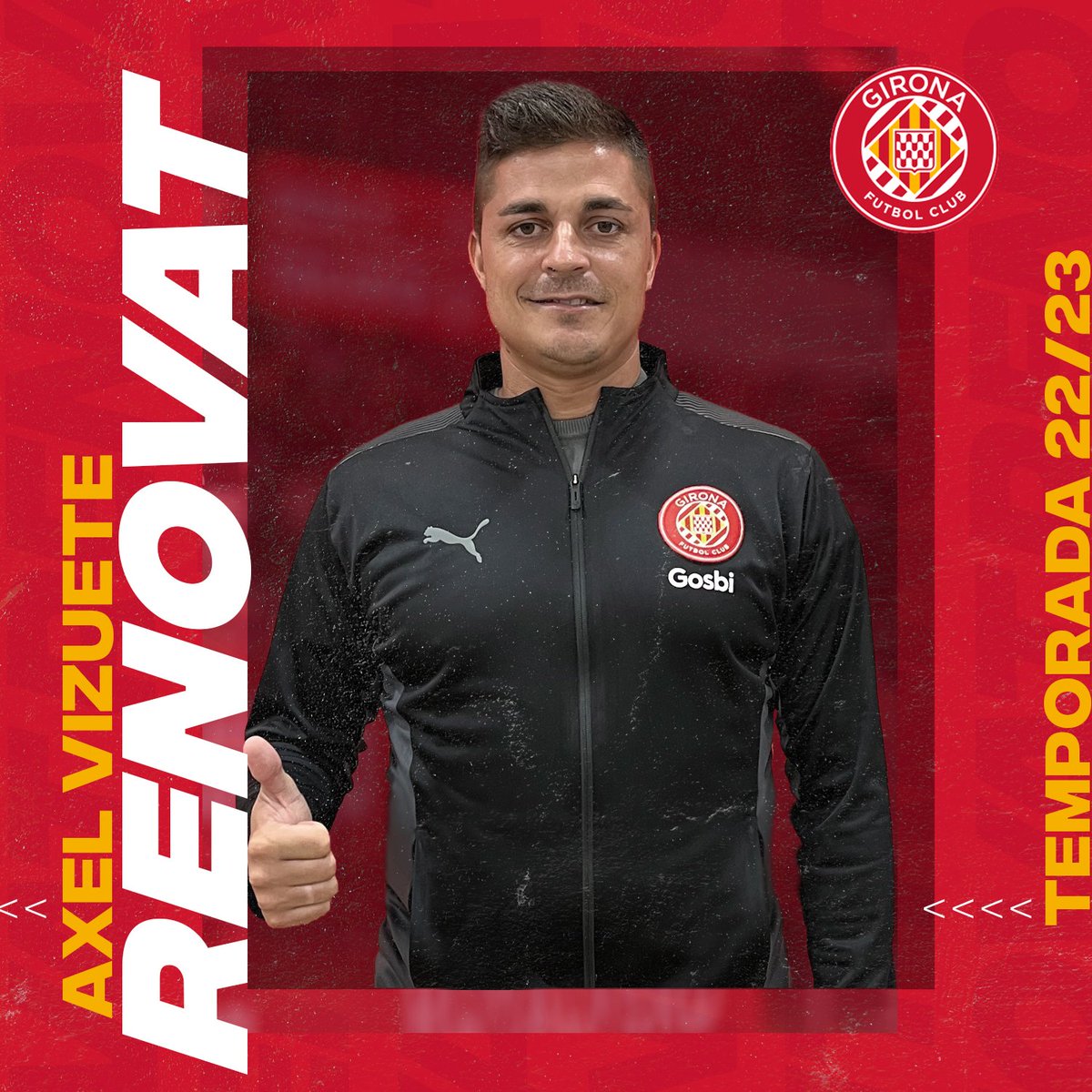 ArnauRubirola's tweet photo. ✒ | OFICIAL: @AxelVizuete renueva con el Girona FC y seguirá la próxima temporada al mando del filial.
Sexta temporada consecutiva. Continuidad y confianza para el proyecto.
#FilialGFC #GironaFC 🔴⚪ https://t.co/3WadhcJbjz