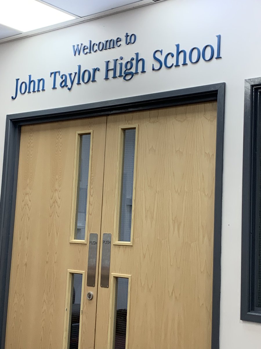 MrDrakeJ's tweet photo. A massive thank you to @johntaylorhigh for hosting myself and Mr Crean in Science today. We’ve had great discussions on curriculum and personal development. #NBAontour https://t.co/Txro6B3etC