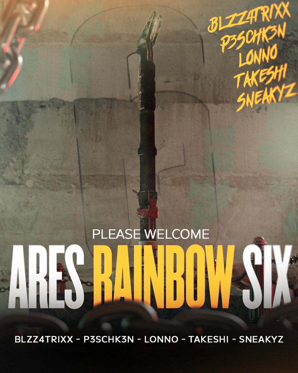 ARES GETS BIGGER AND BETTER

Please welcome our new PC Rainbow Six Siege Lineup!