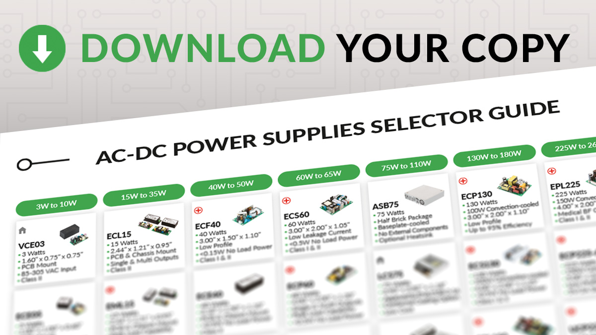 xppower's tweet photo. Considering a new AC-DC power solution?

Find the key information you need by downloading our latest AC-DC product selector guide. https://t.co/1pvFDEnEsM 

Easily navigate your way through our range of possible solutions. 

#acdcpowersupplies #xppowerguide https://t.co/URIhQlrUrH