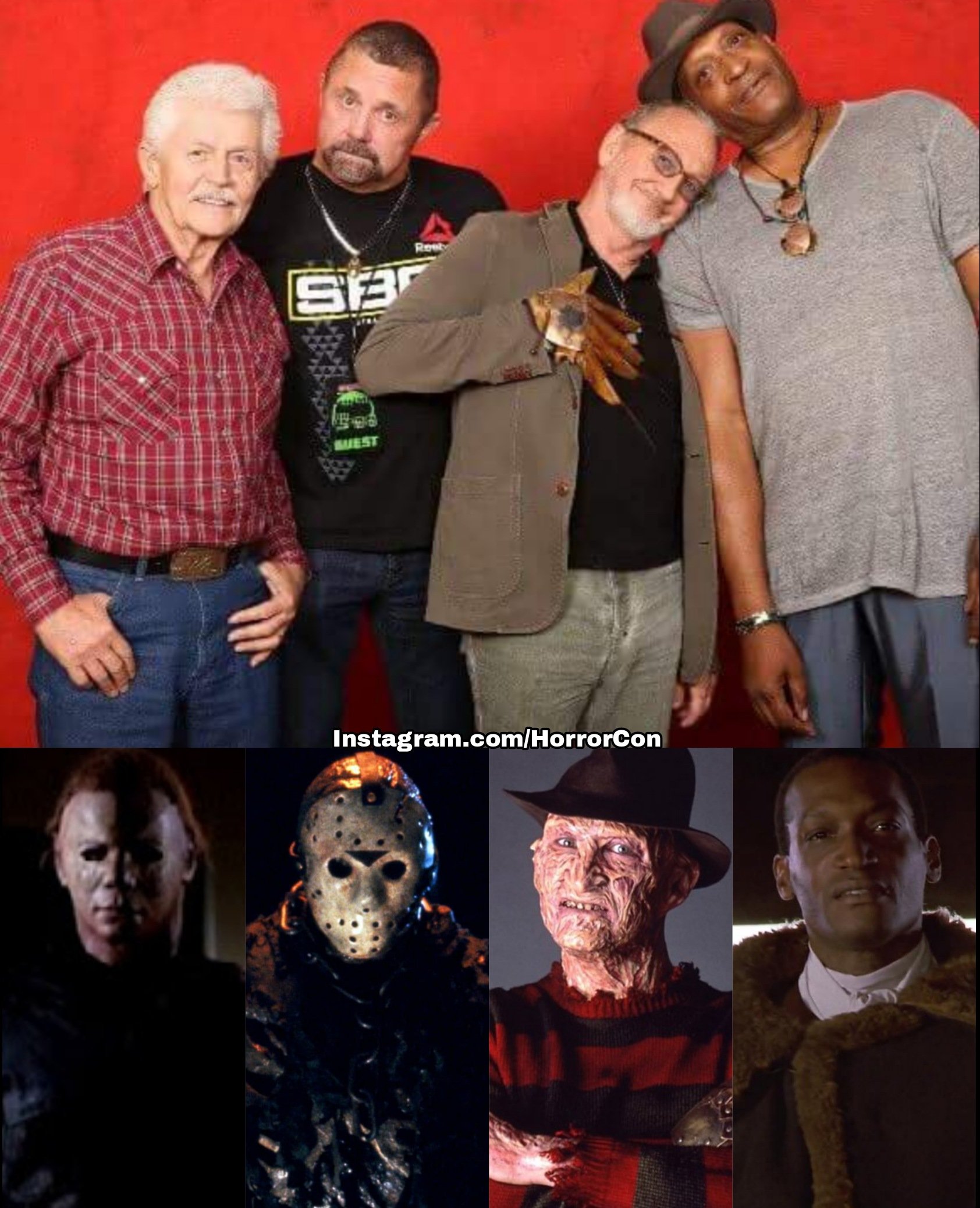 Horror-Con on X: Icons of Horror. Dick Warlock, Kane Hodder, Robert  Englund and Tony Todd.  / X