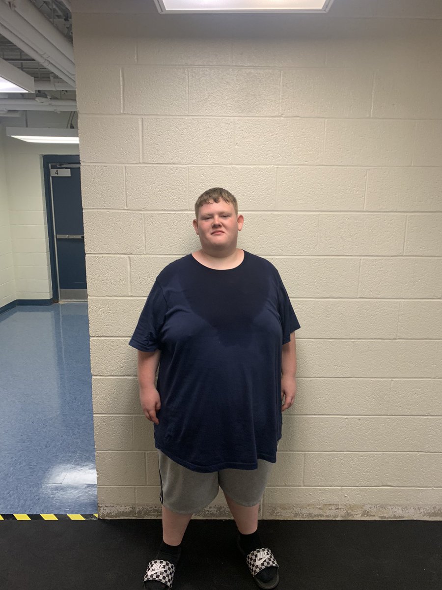 Wanted to give another shoutout to Mikey Kelsall! Has been dedicated to the fitness center, weight room, &amp; living a healthier lifestyle since February. Down 80lbs today!!