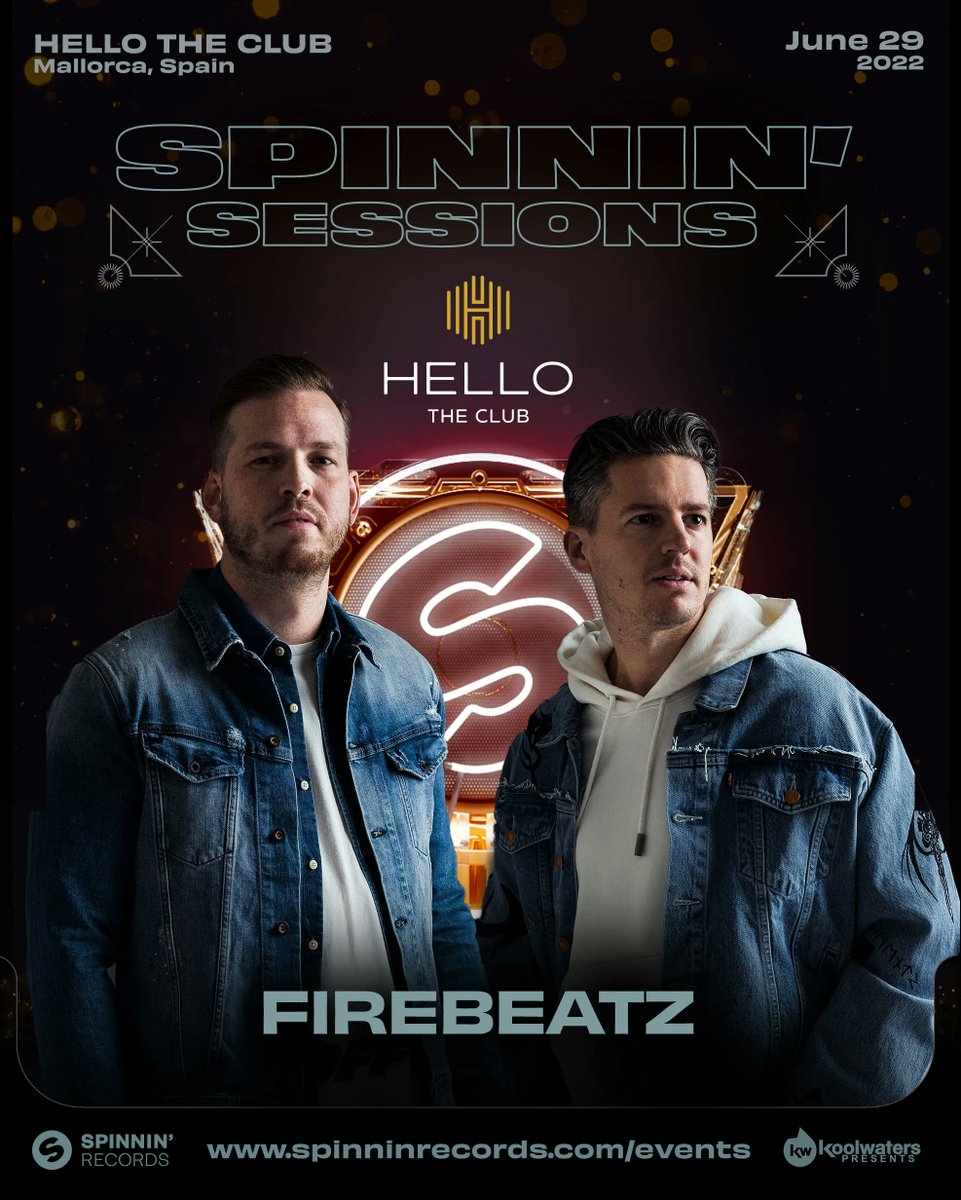 SpinninSessions's tweet photo. Tonight say HELLO to @itsTUJAMO and @Firebeatz!
tickets for #hellotheclub still available! >> https://t.co/vBOfru2vEI https://t.co/LTjKHk93Qf