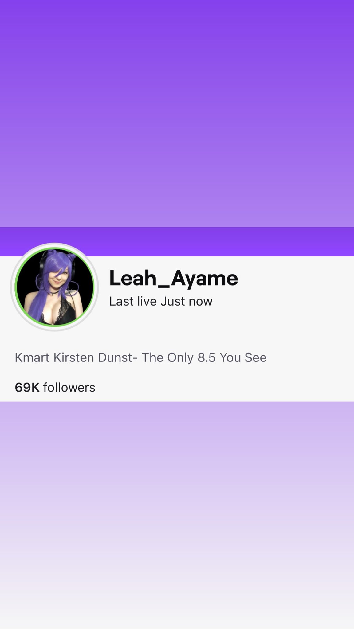 Leah Ayame on Twitter: "69k!!!! 🥹🥹🥹😉 https://t.co/1V4jUhLUuU" / Twitter
