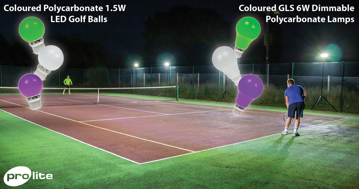 Celebrate Wimbledon in style this year and light up your garden with Prolite’s range of Green, White and Purple Polycarbonate 1.5W Coloured Golf Balls &amp; Coloured GLS 6W Dimmable Polycarbonate Lamps! Perfect for festoon lighting ow.ly/z28f50JJFfk #wimbledon #festoonlighting