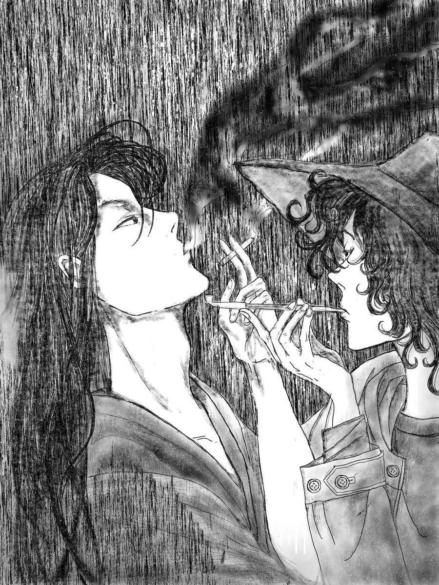 男は煙草をやめられない⋯
#呟怖 #このお題で呟怖をください
『煙草』
#みんなで楽しむTwitter展覧会 #イラスト