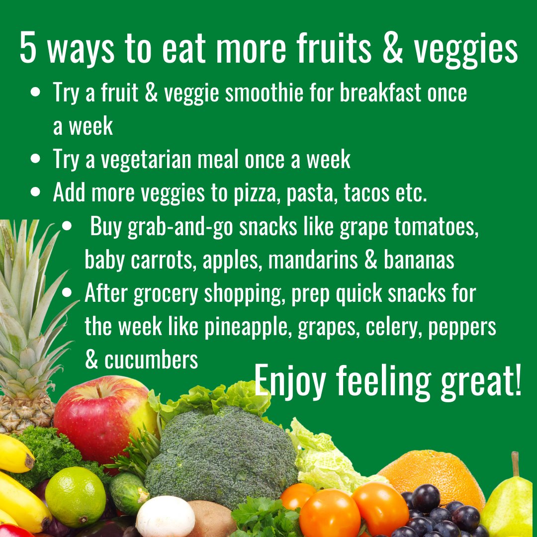 How to Eat More Fruit and Vegetables