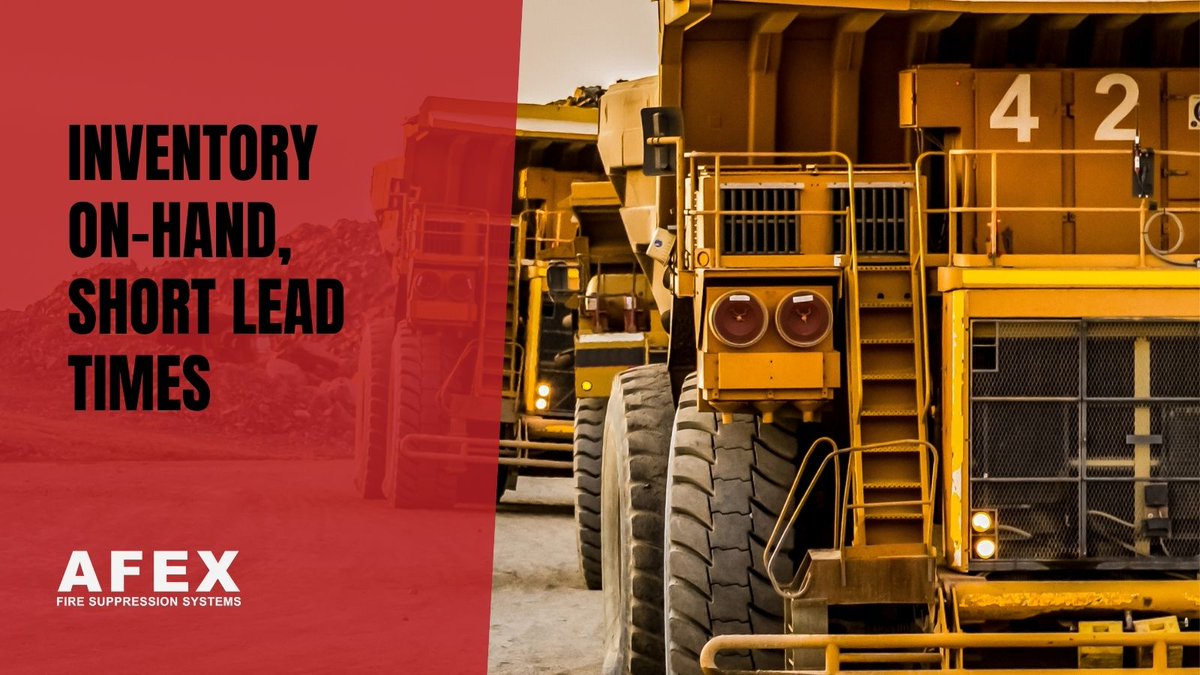 afexsystems's tweet photo. Our fire suppression systems can get your machines out into the field quicker, we have inventory on hand and short lead times.

Contact Us: https://t.co/7RWUg4L6CC

#afex #firesuppression https://t.co/5mbOQV4tVO
