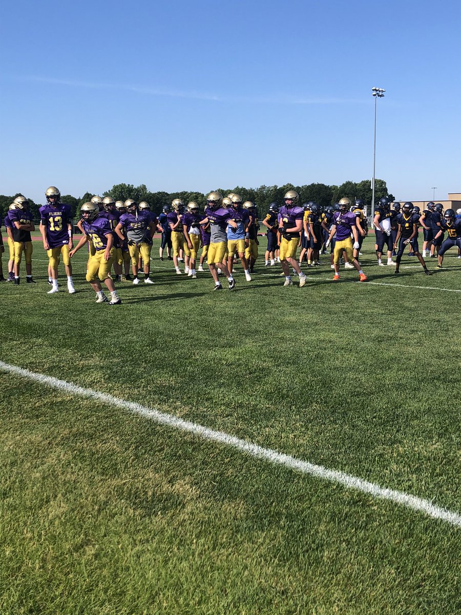 Getting warmed up for day #3 at team camp at MSU! #GoFliers