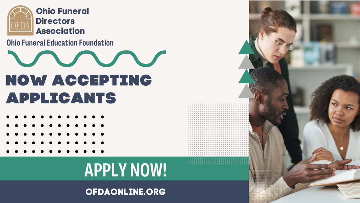 ofdaonline's tweet image. ‼️Deadline July 11th‼️ Applicants must be currently enrolled in a mortuary science program or registered in a #mortuaryscience program for the Fall 2022 academic semester. More at ow.ly/cVyY50JIZS0
@CCMS_College 
@PIMS5808 
@Funeral_MA 
@waynestate 
@WorshamCollege