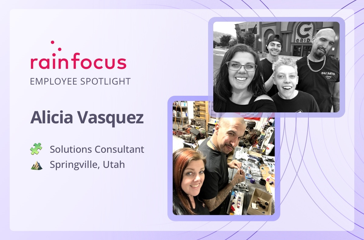 RainFocus's tweet photo. Fun facts about RainFocus solutions consultant, Alicia Vasquez:
1. She restores classic cars and trucks for fun
2. She's into culinary arts and history
3. She has an eidetic memory
Thanks for sharing! #TeamRainFocus https://t.co/dchWUkVrYb