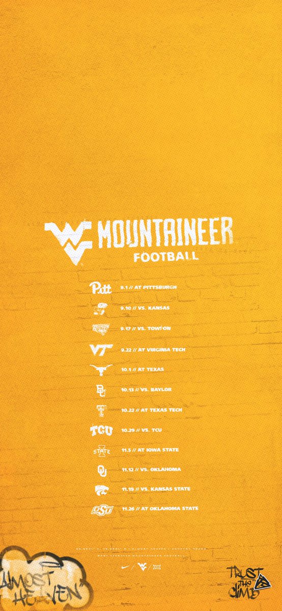 WVUfootball's tweet photo. 🔒🗓 https://t.co/LnzORAtDFV