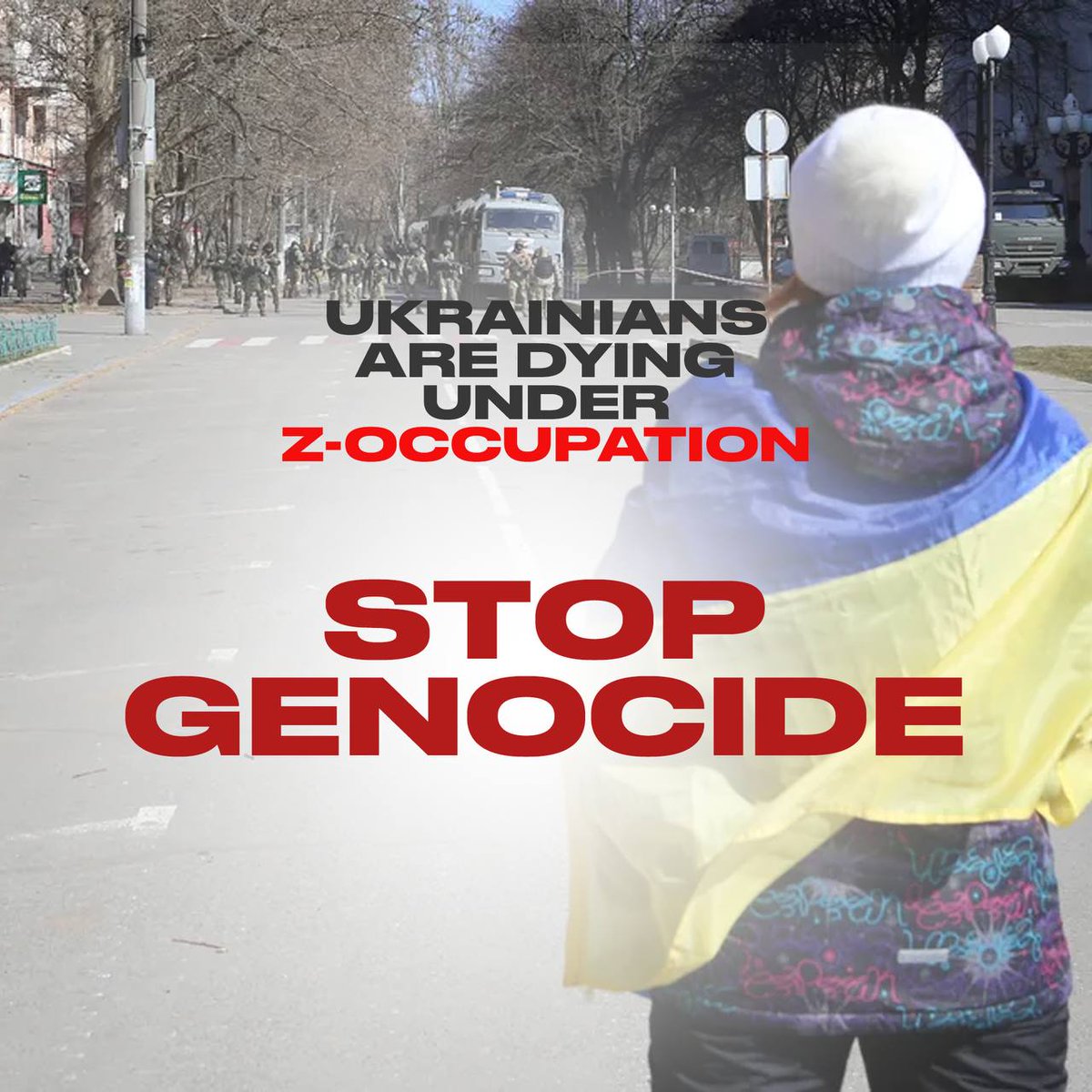 AnnaVinnitsky's tweet photo. About 8 million people are dying under russian occupation. NATO, STOP RUSSIA'S GENOCIDE IN UKRAINE!  #ArmUkraineNow @NATO @vonderleyen https://t.co/V40ZyWuEMw