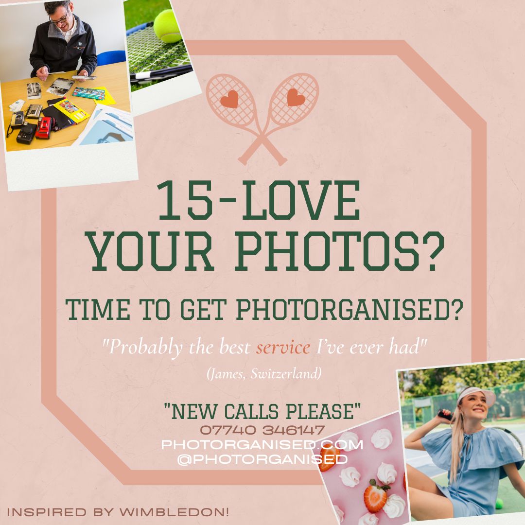 Enjoying the <a href="/Wimbledon/">Wimbledon</a> #tennis, so thought I'd post accordingly! Please share with anyone who would like a free consultation about their photos. Gift certificates available for special presents. <a href="/photomanagers/">The Photo Managers</a> <a href="/apdouk/">APDO</a> <a href="/BIIG_networking/">Business in Ilminster Group</a> 
#tennisfun #Wimbledon #Wimbledon2022 #photo