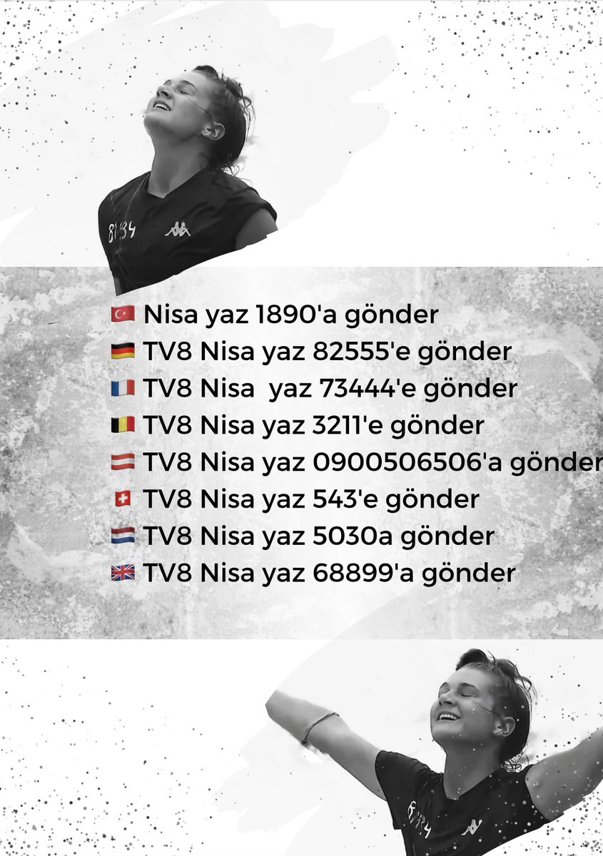 Yurt içi ve yurtdışı SMS kodları.
Bunlara ek olarak 'Yan Ekran' uygulamasını da kullanabilirsiniz.

#NBFC #NisaBölükbaşı #SurvivorAllstar2022