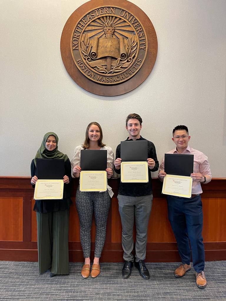 CHAPharmRes's tweet photo. Congratulations to our PGY1 residents on completing their Teaching and Learning Certificate at Northeastern University. Here's to many more years of teaching and sharing knowledge! #PharmRes #TwitteRx https://t.co/ewUCxy1HxQ